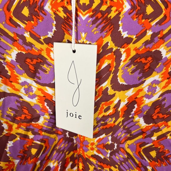 NWT Joie Printed Satin V-Neck Spaghetti Strap Top Tank Size Small S NEW - Picture 6 of 10